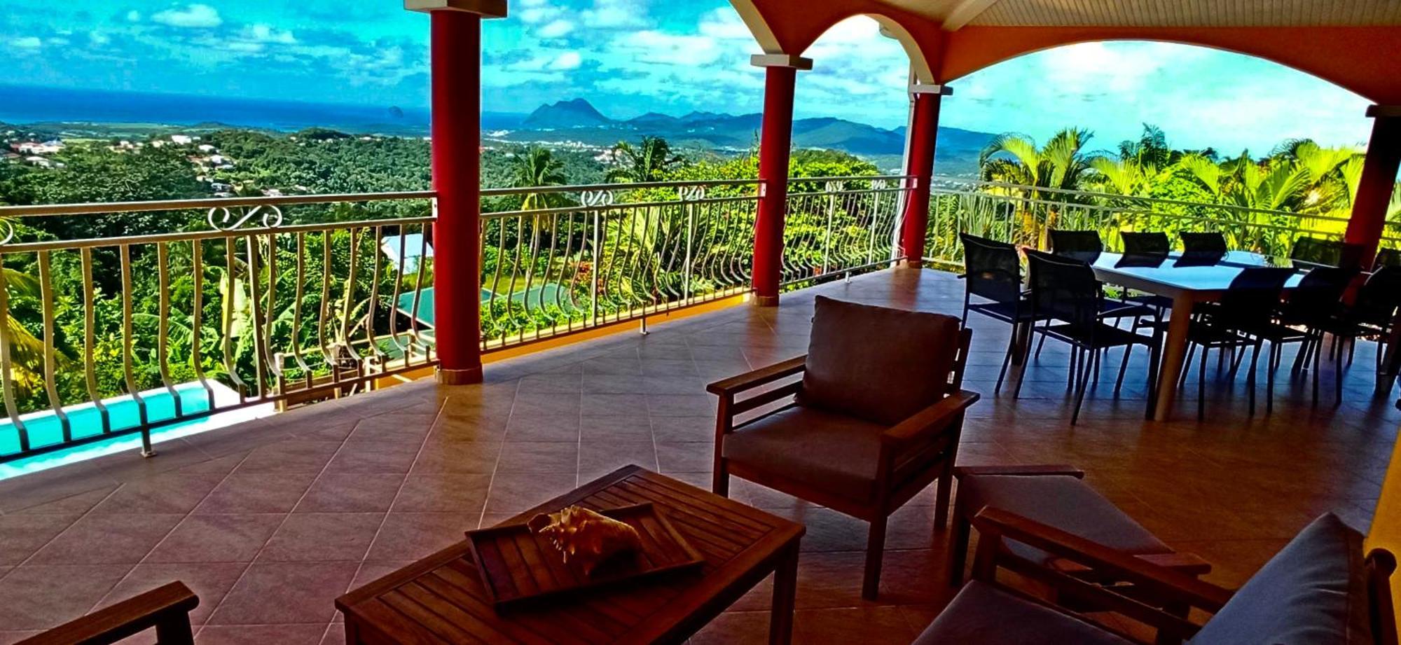Villa Cosaroe 6-14 Pers Piscine Et Superbe Vue Mer Panoramique Riviere-Salee Eksteriør billede