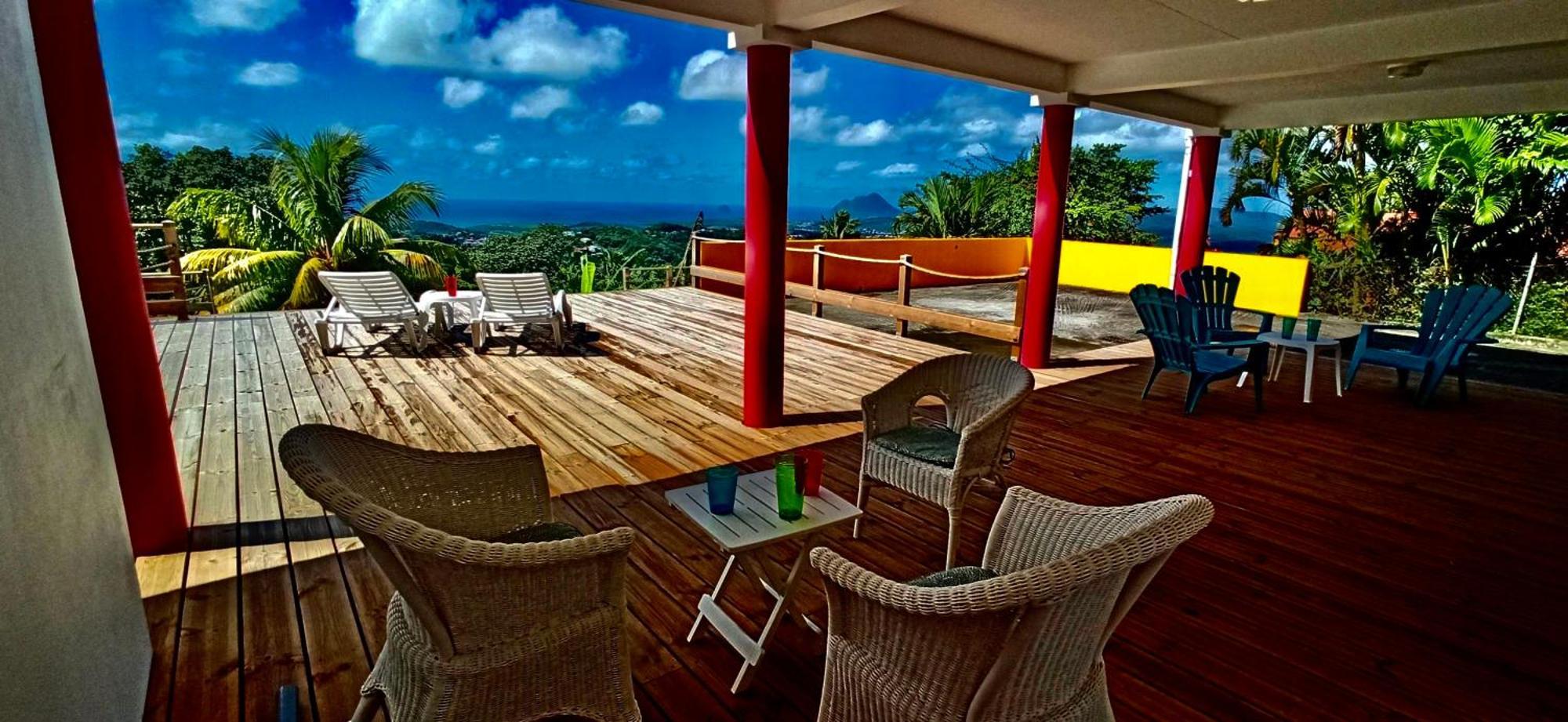 Villa Cosaroe 6-14 Pers Piscine Et Superbe Vue Mer Panoramique Riviere-Salee Eksteriør billede